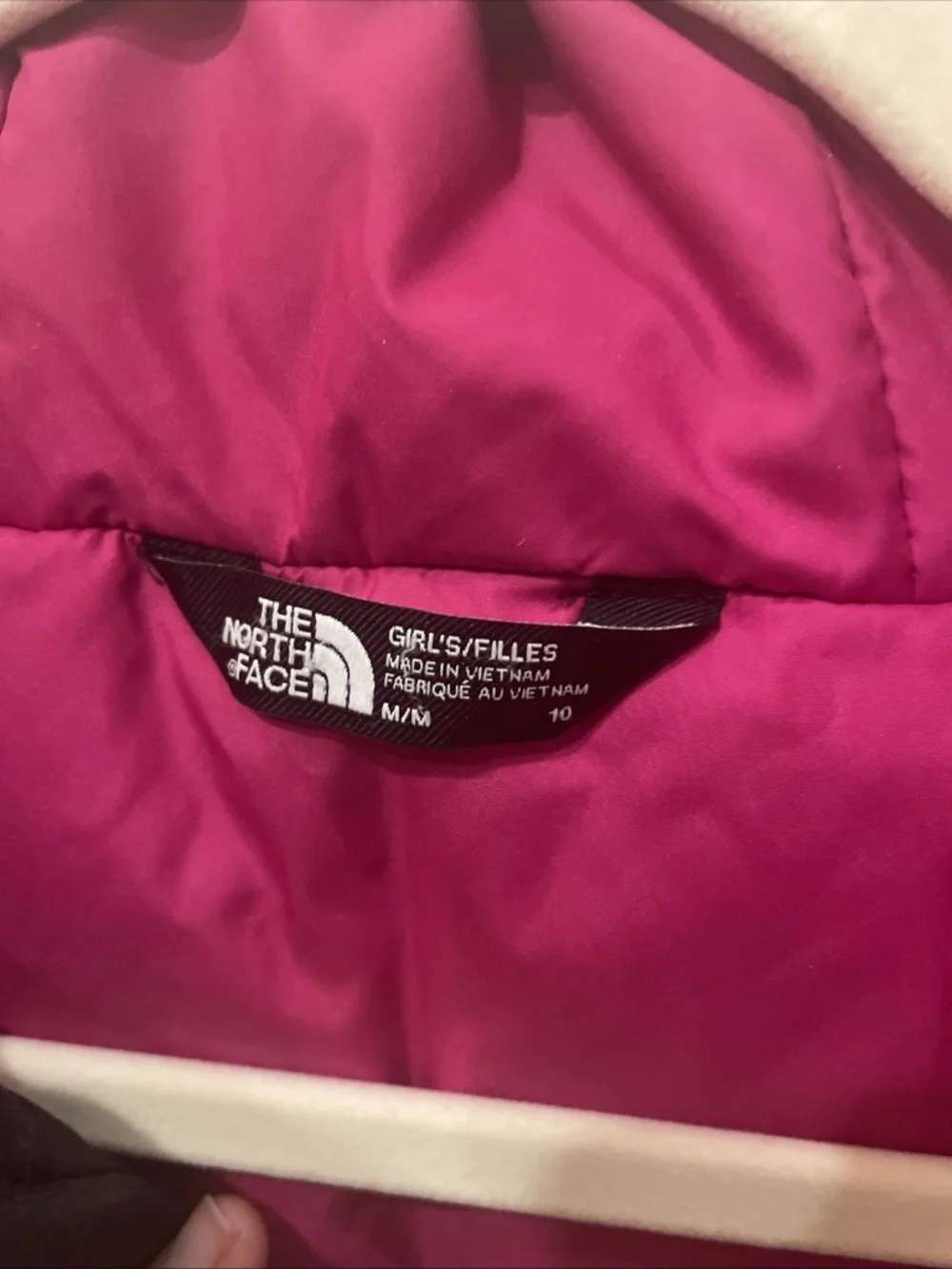 The North Face Girls Kids Pink Freedom Insulated Water Repellent Jacket, M(10)